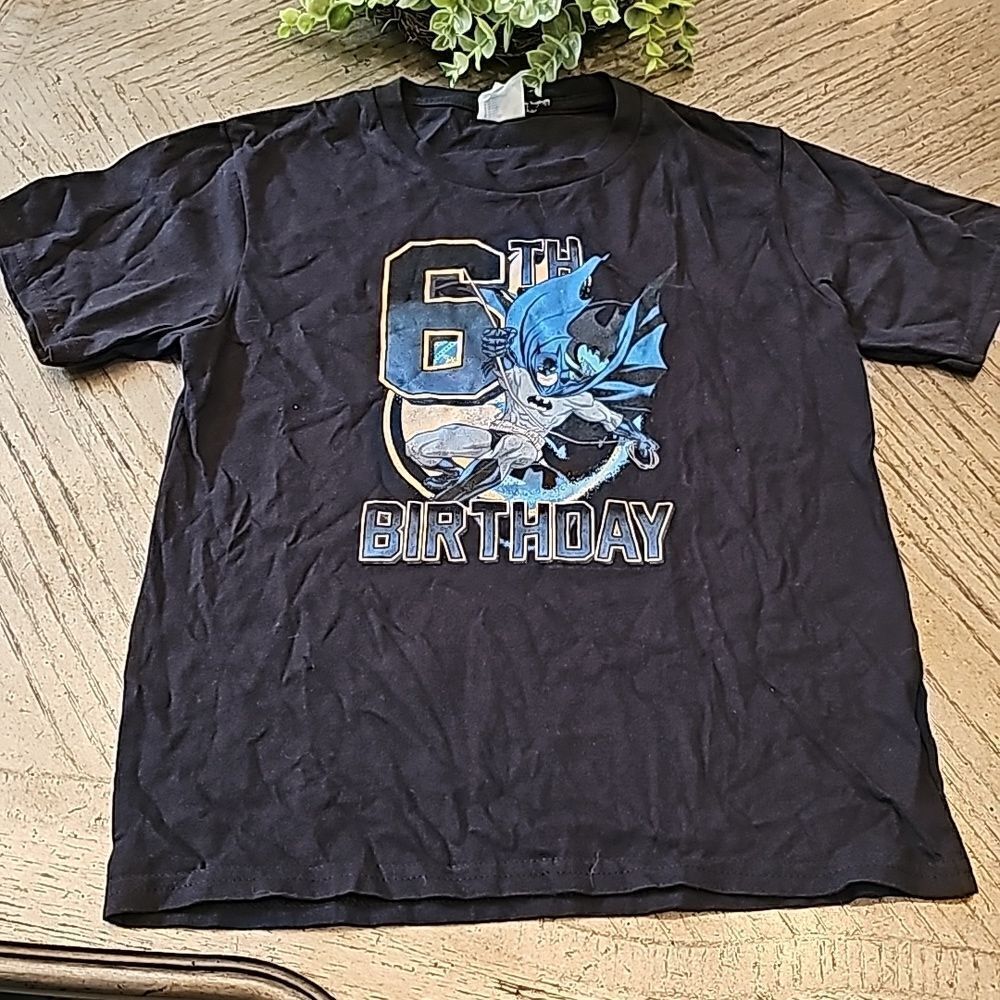 Batman 6th birthday t shirt size S